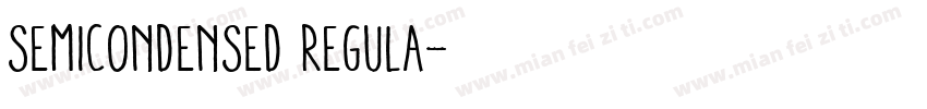 Semicondensed Regula字体转换